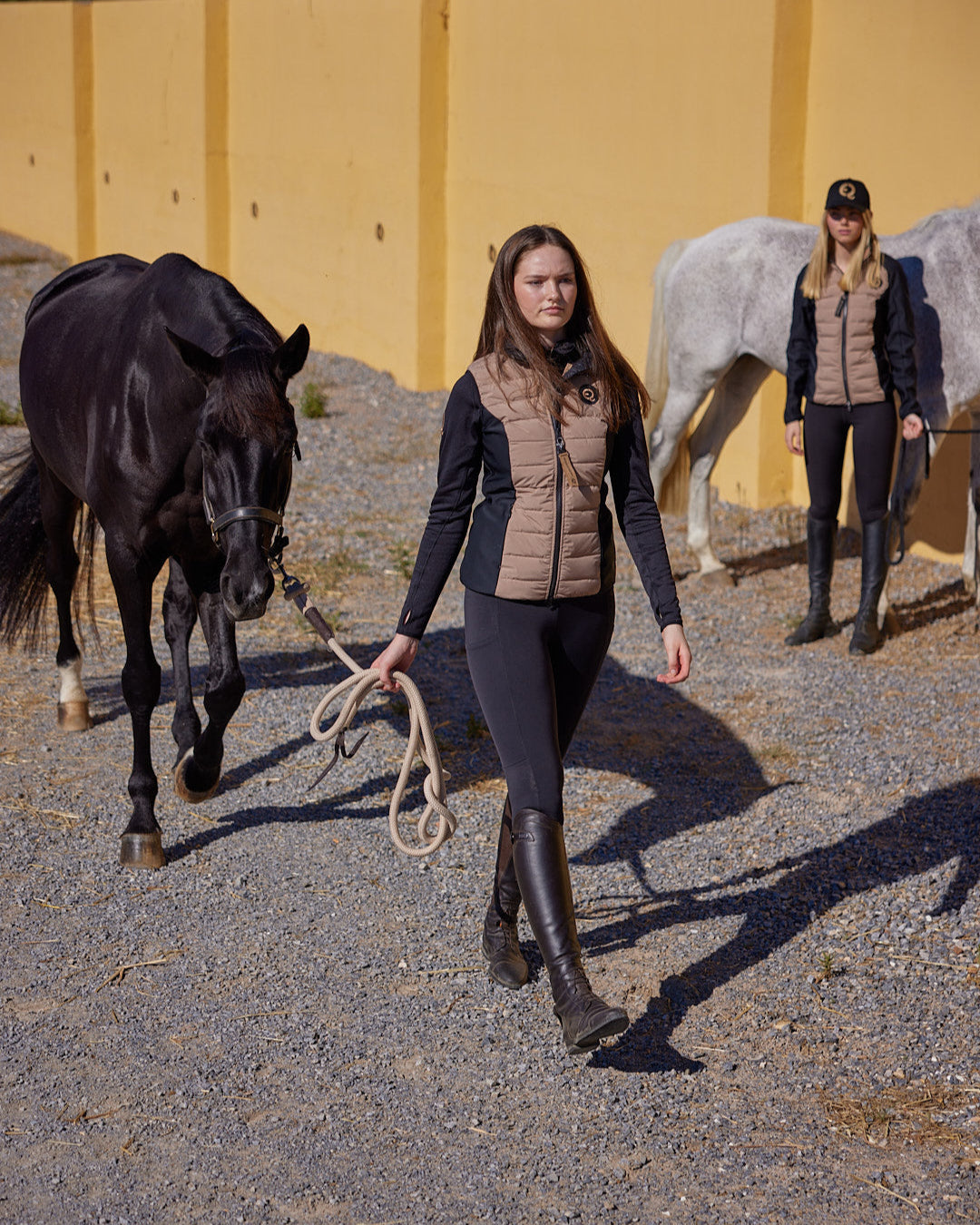 Svart/Beige