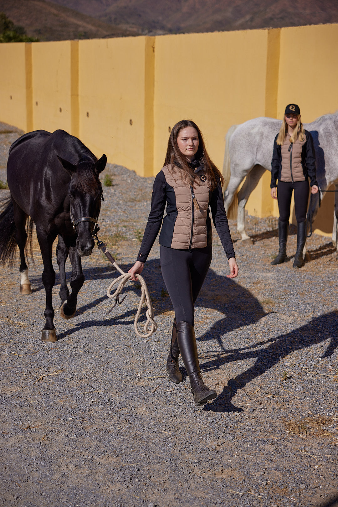 Svart/Beige
