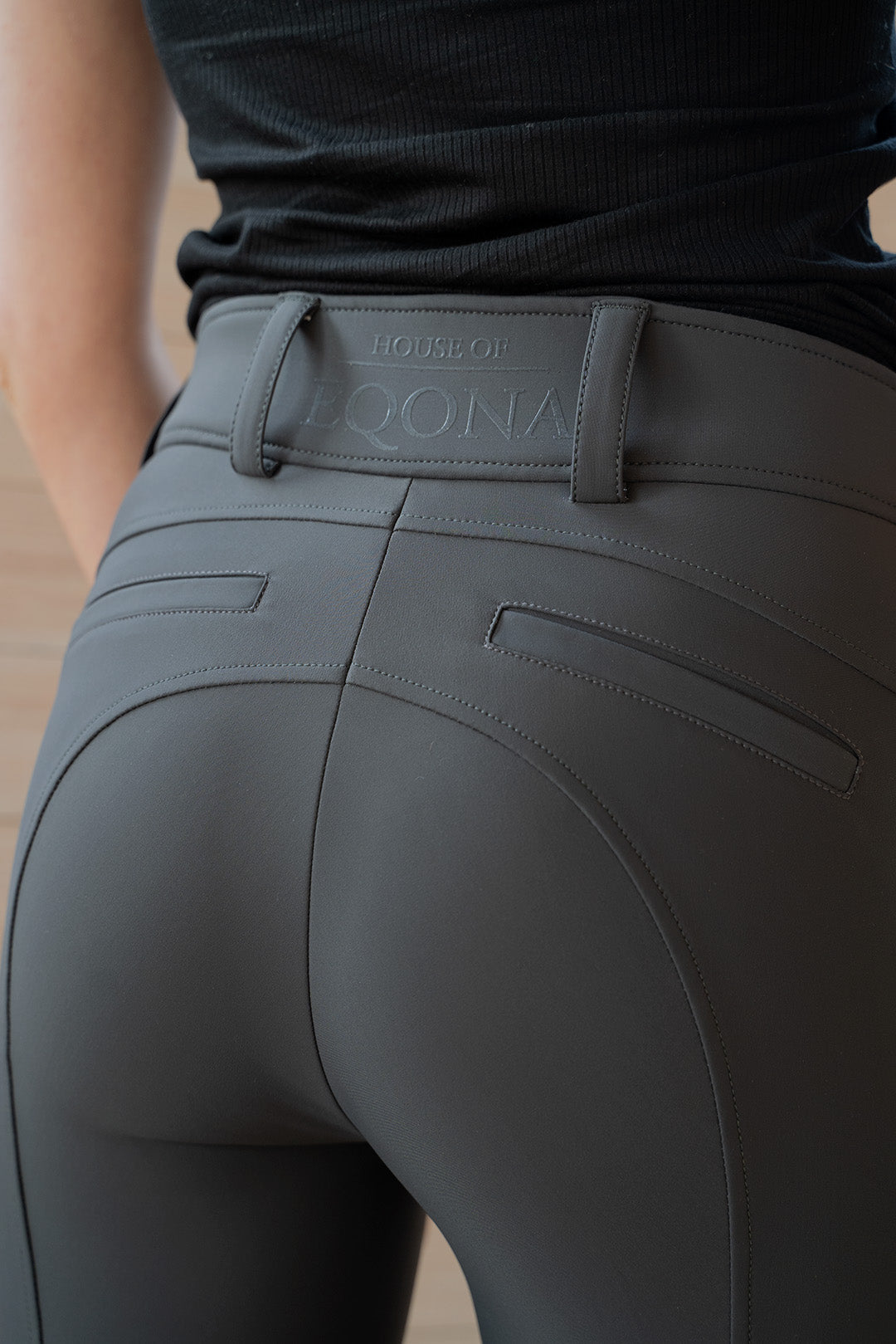 Eqona Ridbyxor Half Grip - Grå