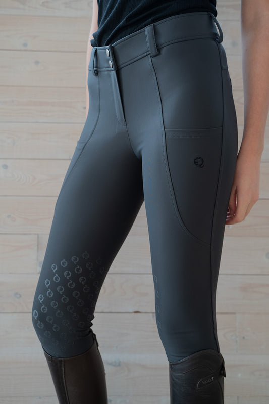 Eqona Ridbyxor Half Grip - Grå