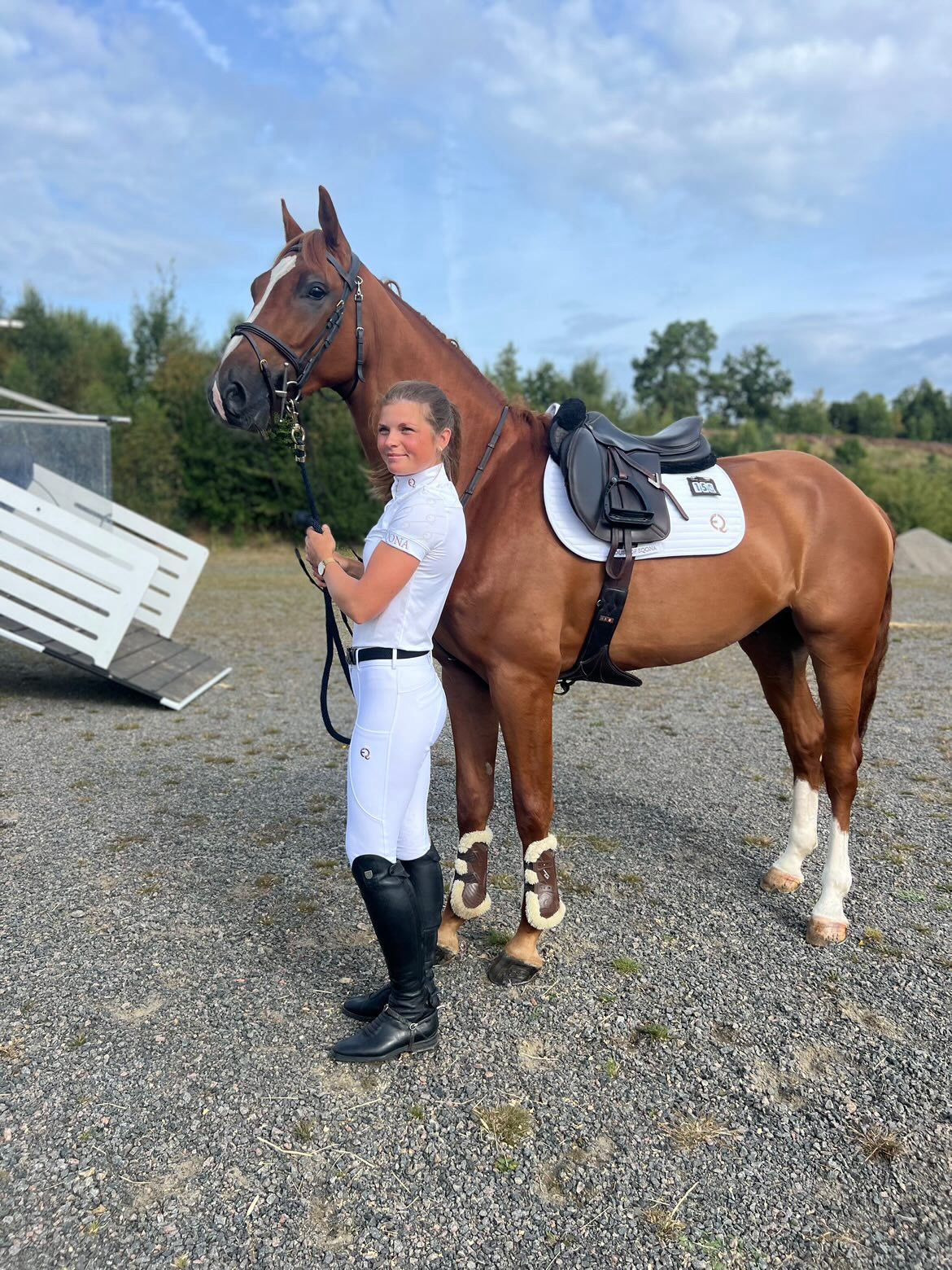 Competition Saddle Pad - Vit