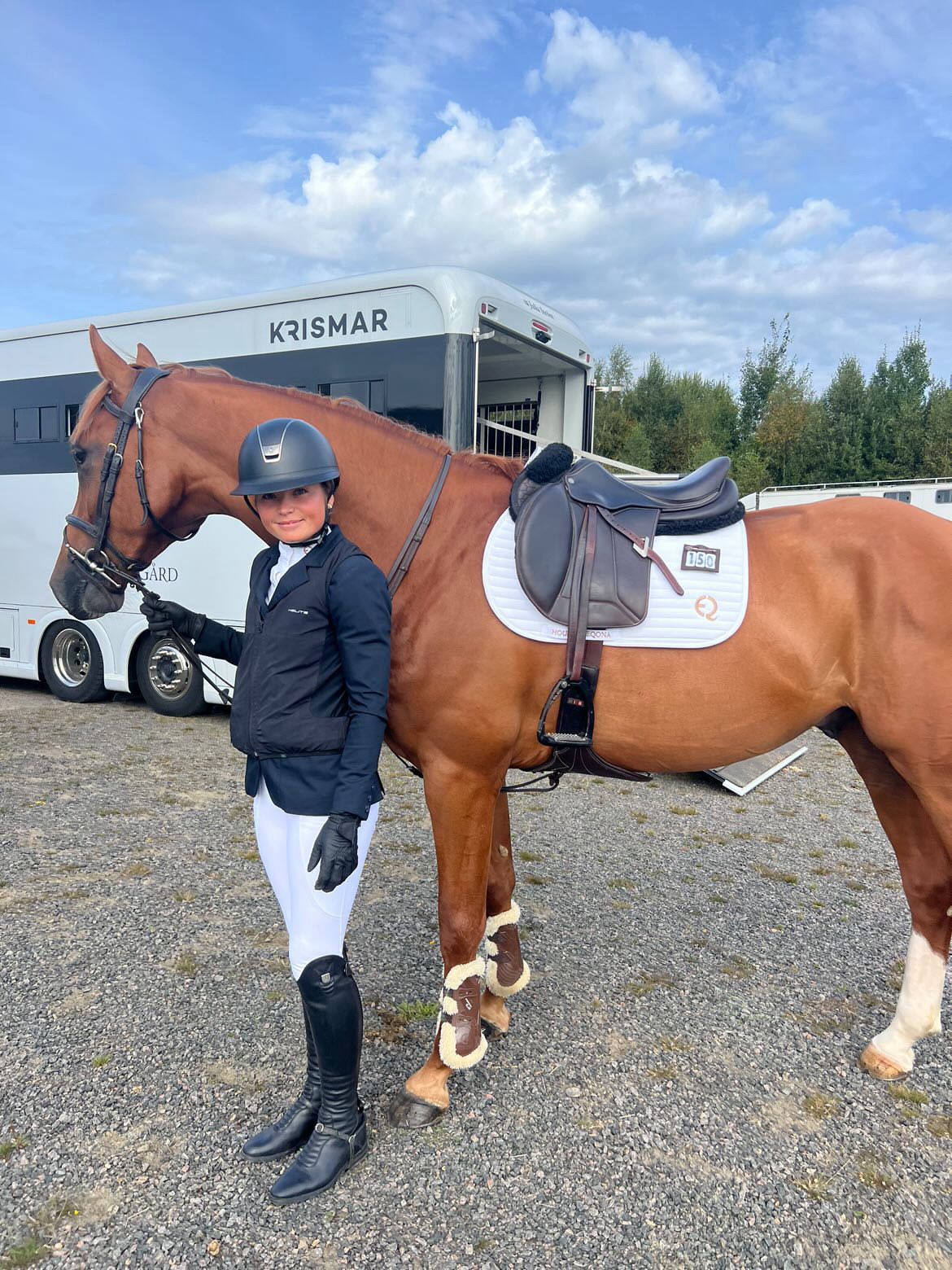 Competition Saddle Pad - Vit