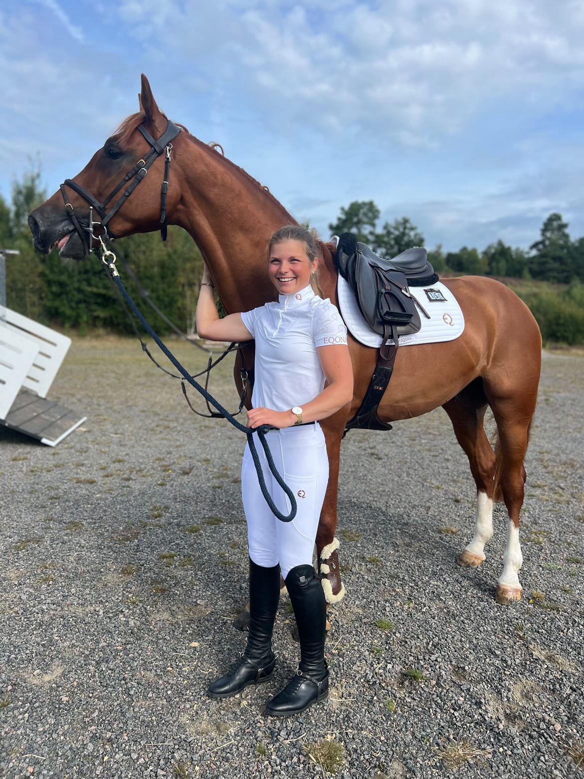 Competition Saddle Pad - Vit