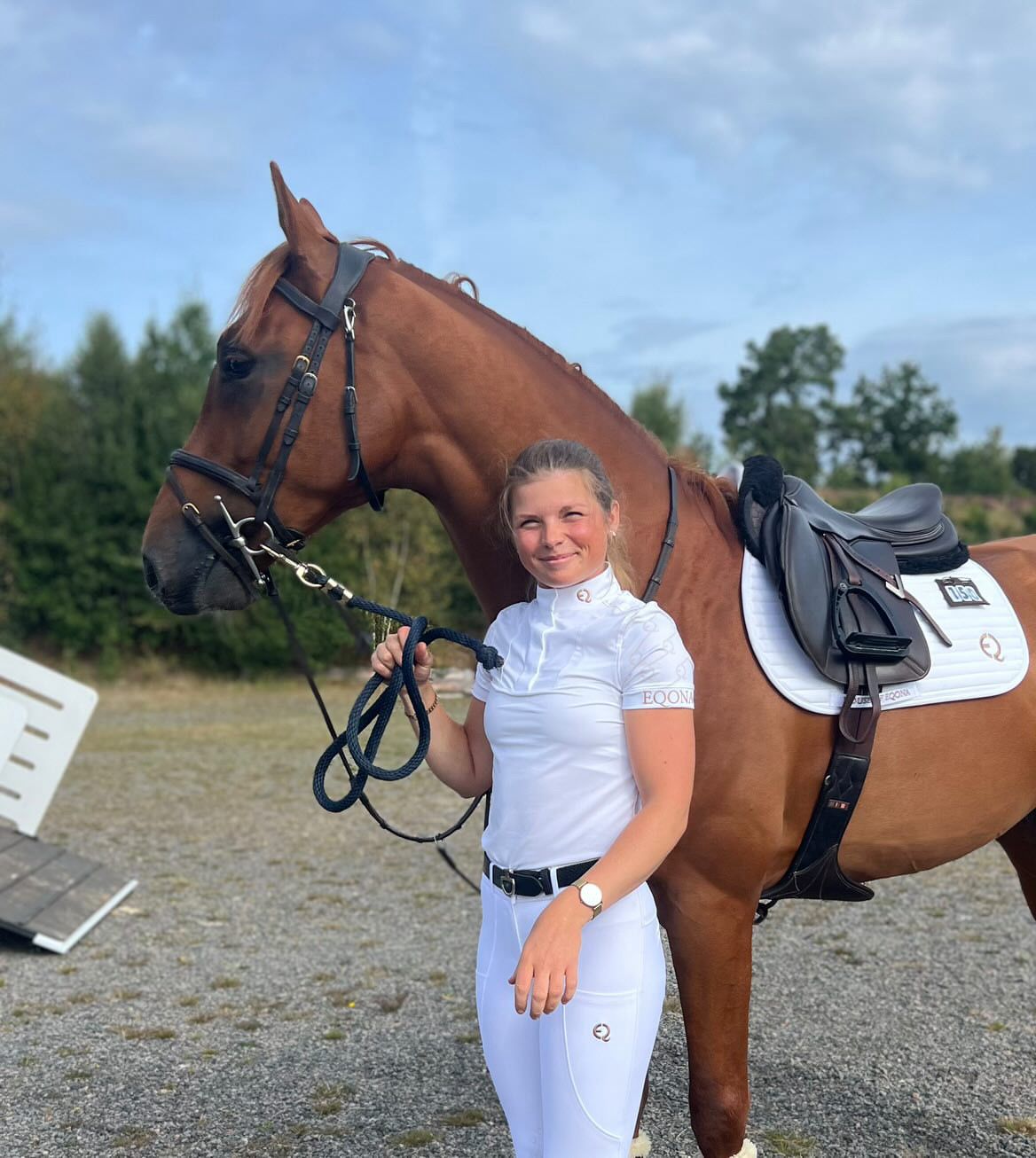 Competition Saddle Pad - Vit